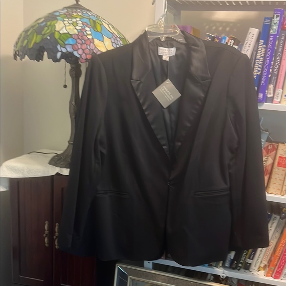 Badgley Mischka Black Blazer Professional Suit Jacket